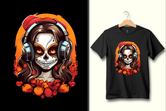 Autumn Beats Skull Girl: A Graphic for Bold Creators