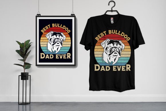 Bulldog T-Shirt Design Graphic: A Bold Choice for Your Brand