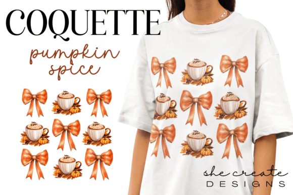 Coquette Pumpkin Spice Graphic PNG: A Designer's Guide to Autumnal Charm