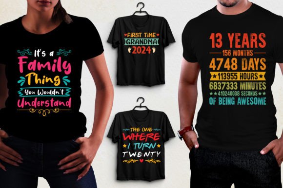 Modern Graphic Design Assets for T-Shirt Creators