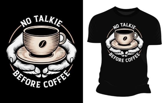 No Talkie Before Coffee: A Designer's Guide to This Relatable Vector Graphic