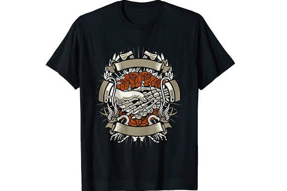 Rose Axe Graphic T-shirt Design: A Modern Edge for Your Brand