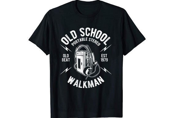 Walkman Graphic T-shirt Design: A Bold Retro Statement