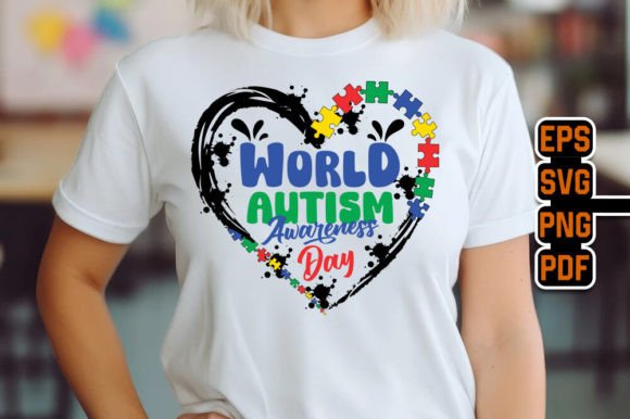 World Autism Awareness Day Heart Graphic: Design for Impact